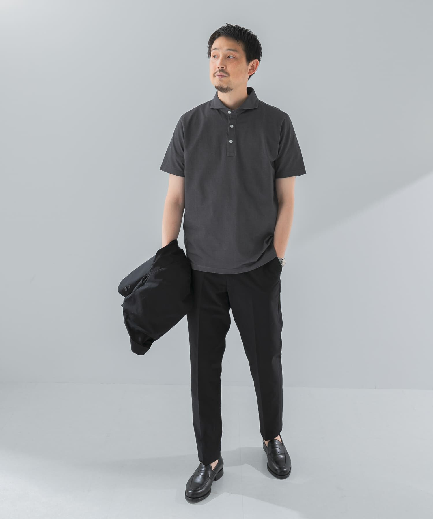 URBAN RESEARCH DOORS「『吸水速乾』LIFE STYLE TAILOR　カッタウェイ半袖プルオーバー」|シャツ・ブラウス|