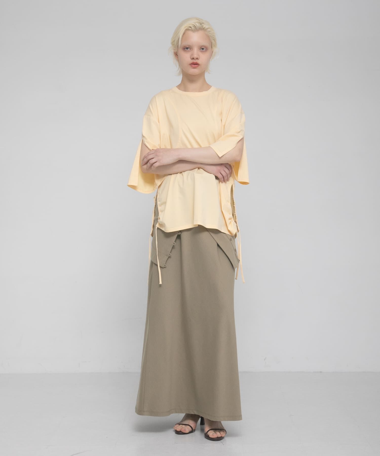 LAATO「shirring over tee」|Tシャツ・カットソー|