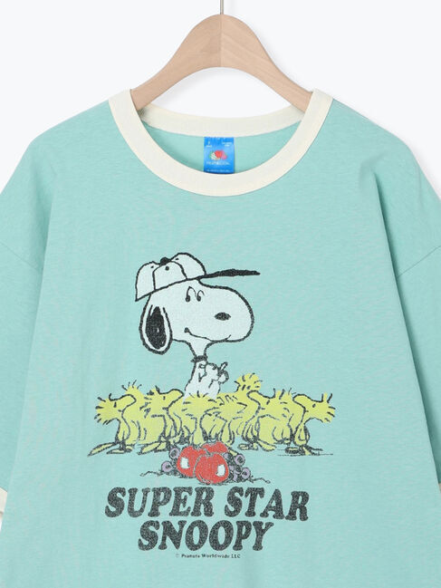Samansa Mos2 Lagom「【FRUIT OF THE LOOM】PEANUTS リンガーT大人」|Tシャツ・カットソー|