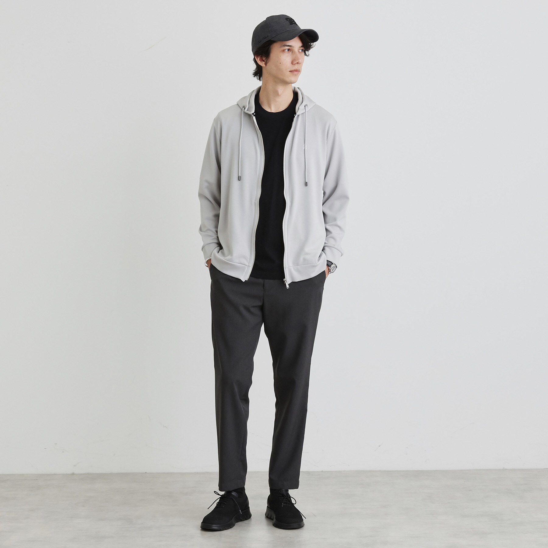 TAKEO KIKUCHI「【LIMITED】ダンボール ジップアップ パーカ」|パーカー|