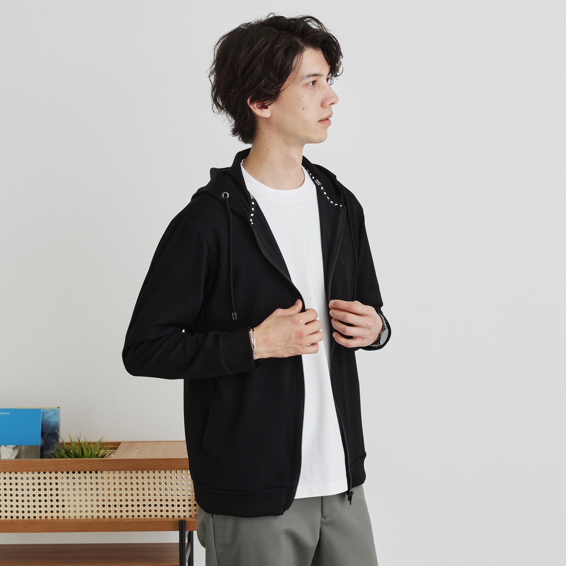 TAKEO KIKUCHI「【LIMITED】ダンボール ジップアップ パーカ」|パーカー|
