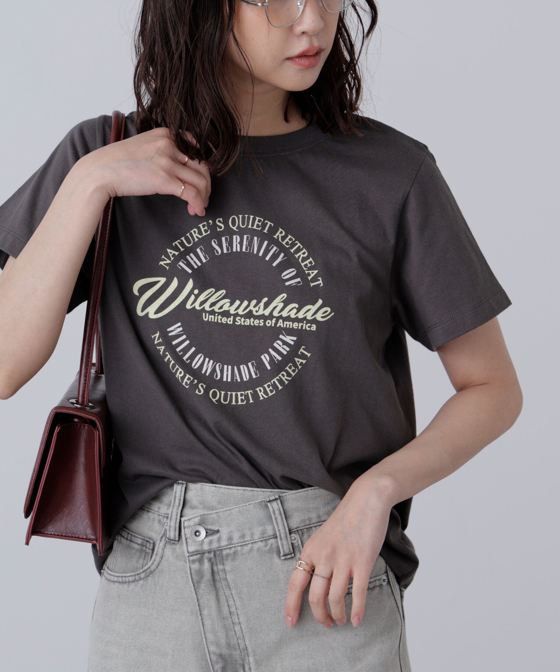  「サークルロゴプリントTシャツ」|Tシャツ・カットソー|