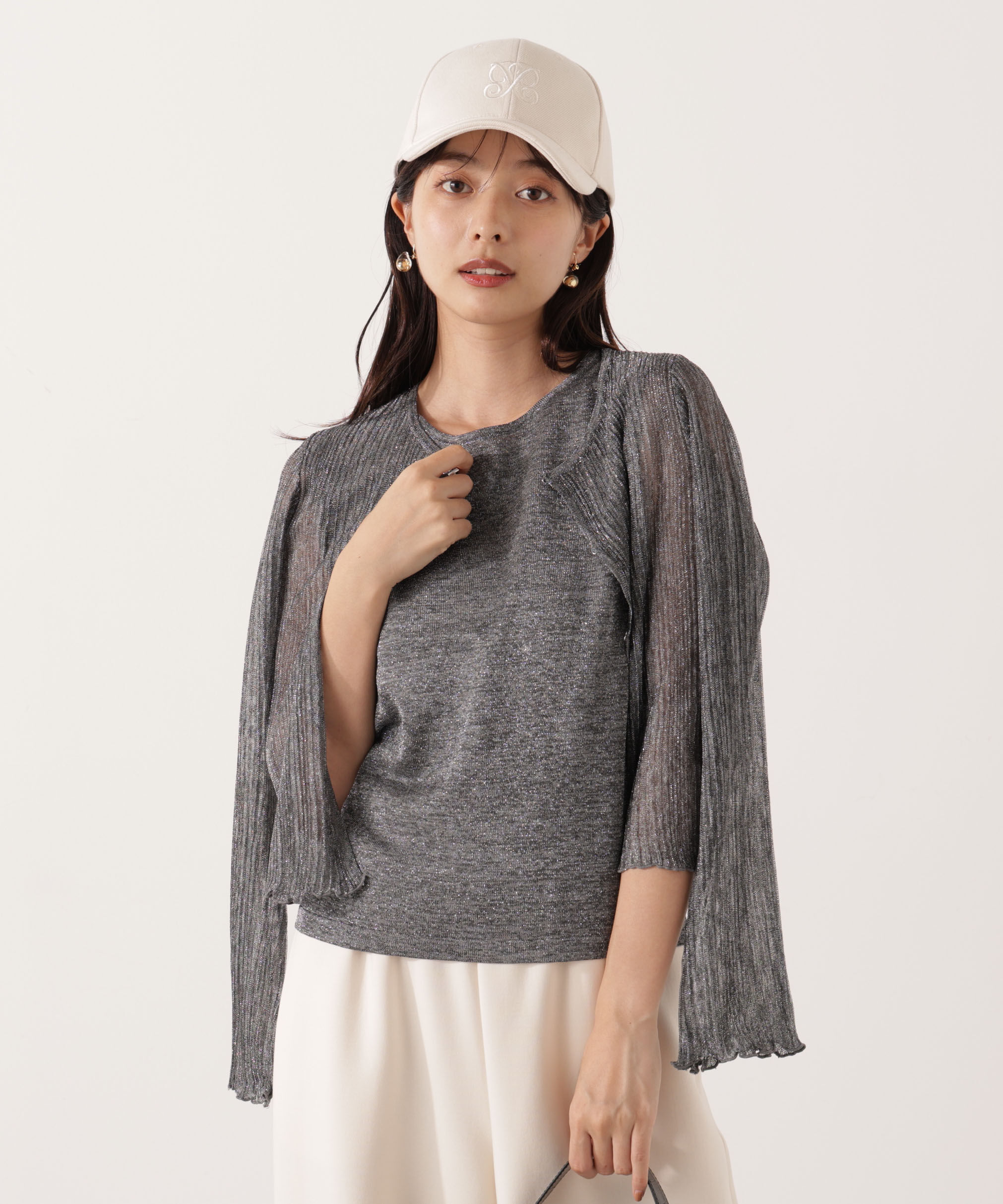 PROPORTION BODY DRESSING「シアーリブニットアンサンブル」|ニット・セーター|