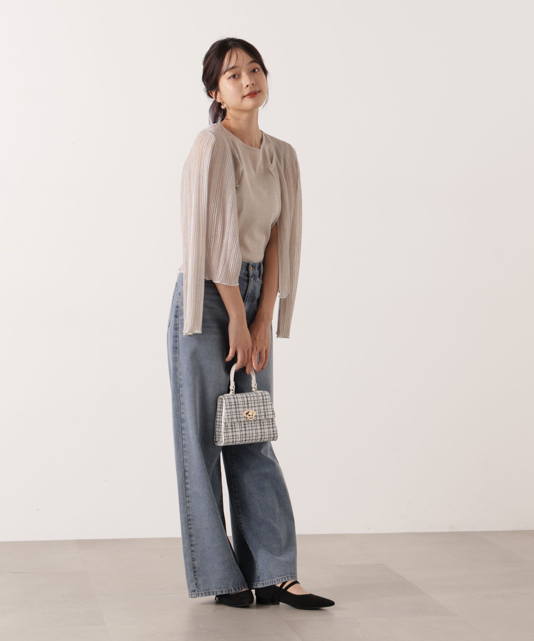PROPORTION BODY DRESSING「シアーリブニットアンサンブル」|ニット・セーター|