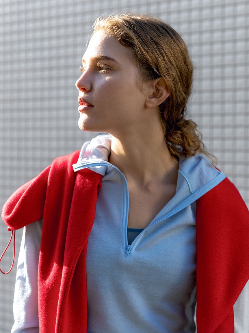 emmi atelier「【7days】ドロストニットトップス」|ニット・セーター|RED