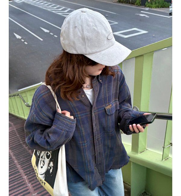 Lbc with Life「Dickies ディッキーズ フェイクスエードロゴキャップ」|その他|サックスブルー