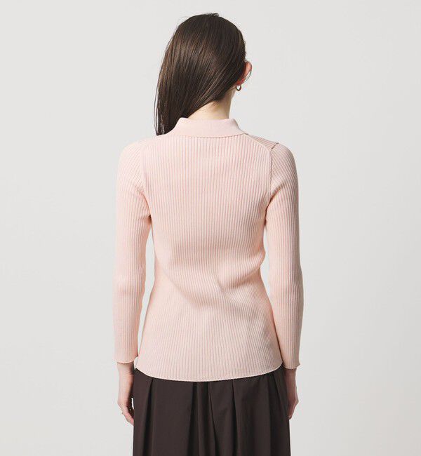 UNITED ARROWS「リブ ポロニット カーディガン ‐ウォッシャブル‐」|カーディガン|