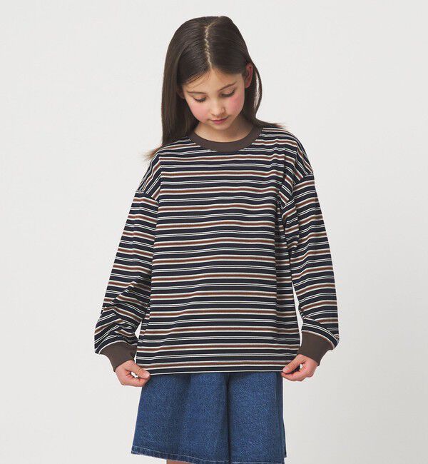 UNITED ARROWS green label relaxing「マルチボーダー Tシャツ / キッズ  100cm-160cm」|Tシャツ・カットソー|