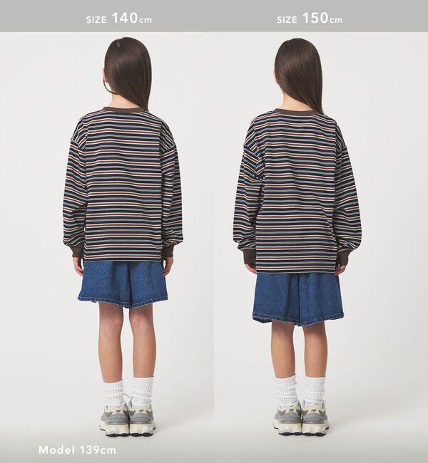 UNITED ARROWS green label relaxing「マルチボーダー Tシャツ / キッズ  100cm-160cm」|Tシャツ・カットソー|