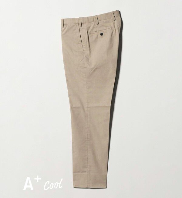 UNITED ARROWS green label relaxing「A+ COOL シャークスキン スタンダード アジャスター NP スラックス -ストレッチ・接触冷感・クリースキープ」|スラックス|