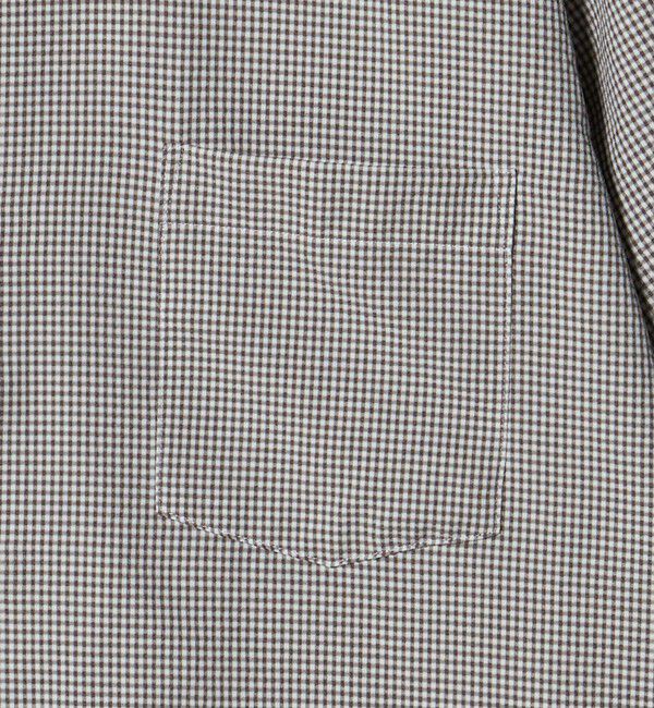 UNITED ARROWS green label relaxing「ポリエステル ラッカン ギンガムチェック スタンダード スナップ ボタンダウン 半袖 シャツ -ストレッチ・」|シャツ・ブラウス|