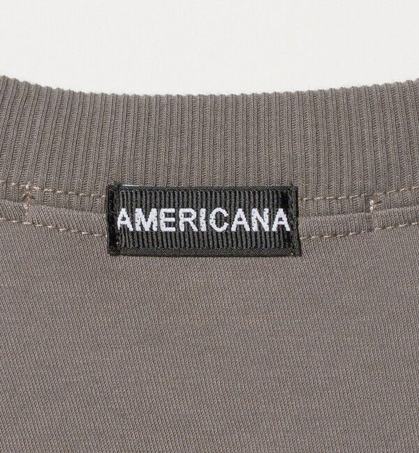 BEAUTY&YOUTH UNITED ARROWS「＜Americana＞ロールアップ クロップド Tシャツ」|Tシャツ・カットソー|
