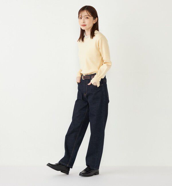 SHIPS Colors 「SHIPS Colors:〈手洗い可能〉ビジュー ネック ニット」|ニット・セーター|