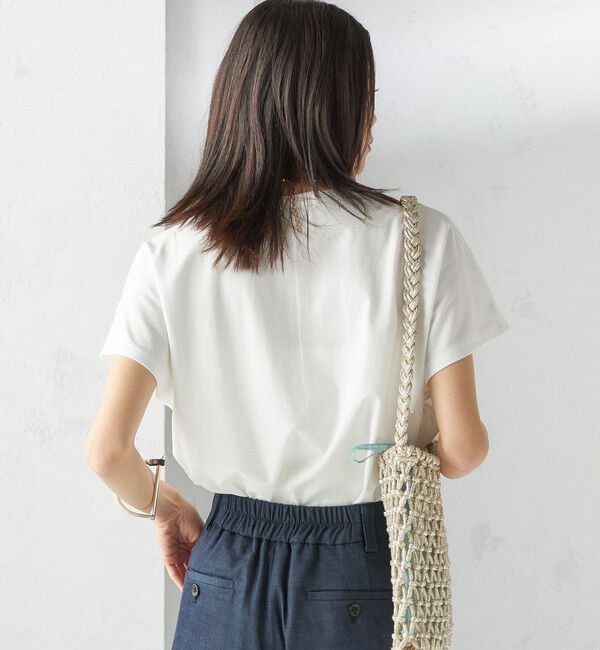 SHIPS for women「《一部追加予約》〈接触冷感〉ポンチ ドルマン TEE」|Tシャツ・カットソー|