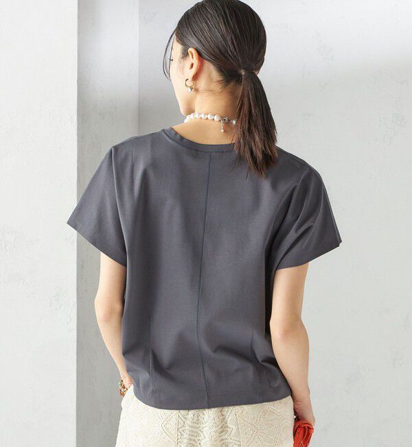 SHIPS for women「《一部追加予約》〈接触冷感〉ポンチ ドルマン TEE」|Tシャツ・カットソー|