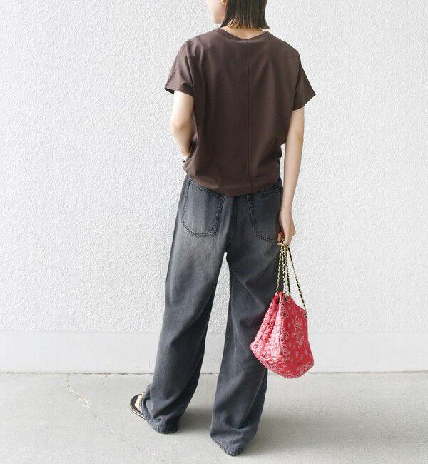 SHIPS for women「《一部追加予約》〈接触冷感〉ポンチ ドルマン TEE」|Tシャツ・カットソー|