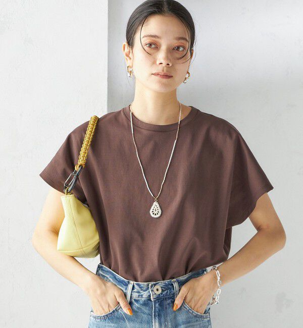 SHIPS for women「《一部追加予約》〈接触冷感〉ポンチ ドルマン TEE」|Tシャツ・カットソー|