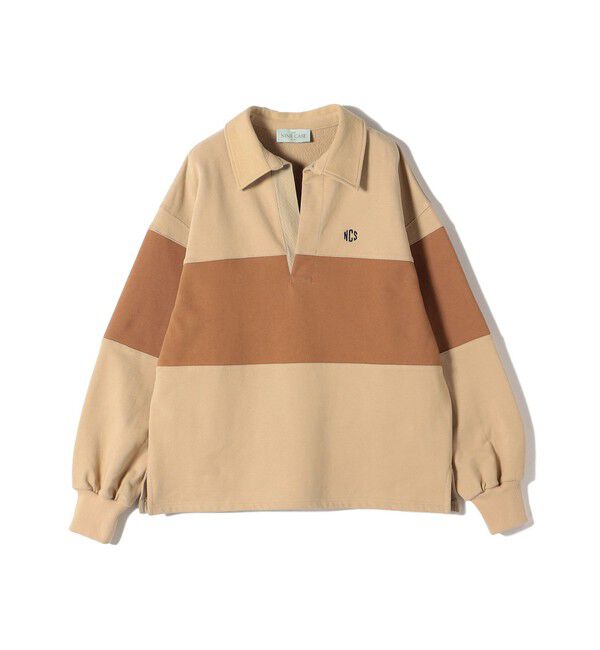 SHIPS for women「SHIPS NINE CASE:配色 スキッパー プルオーバー」|Tシャツ・カットソー|