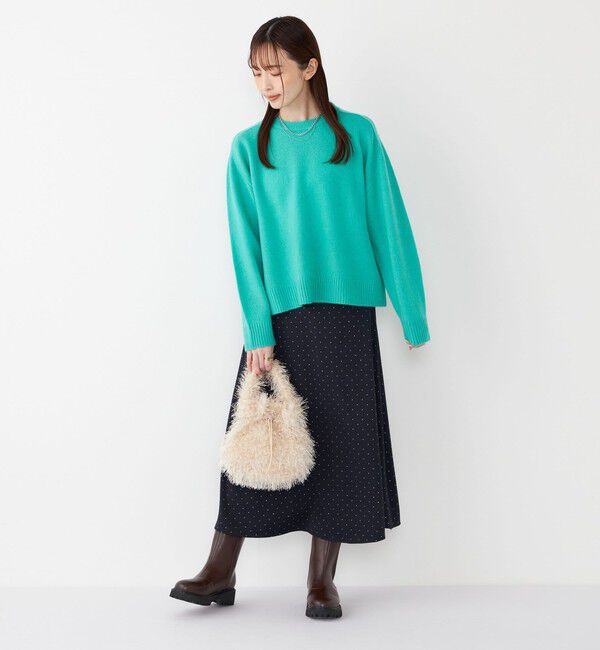 SHIPS Colors 「SHIPS Colors:〈手洗い可能〉CASHMILE(R) サドルショルダー ニット」|ニット・セーター|