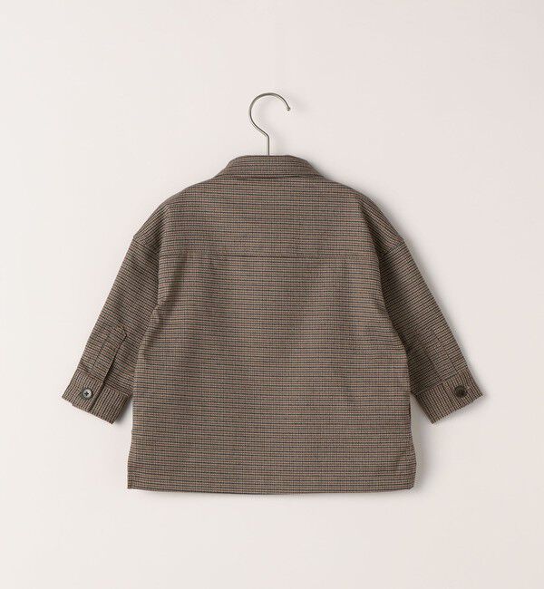 SHIPS KIDS「SHIPS KIDS:90cm / 千鳥柄 チェック シャツ アウター」|シャツ・ブラウス|