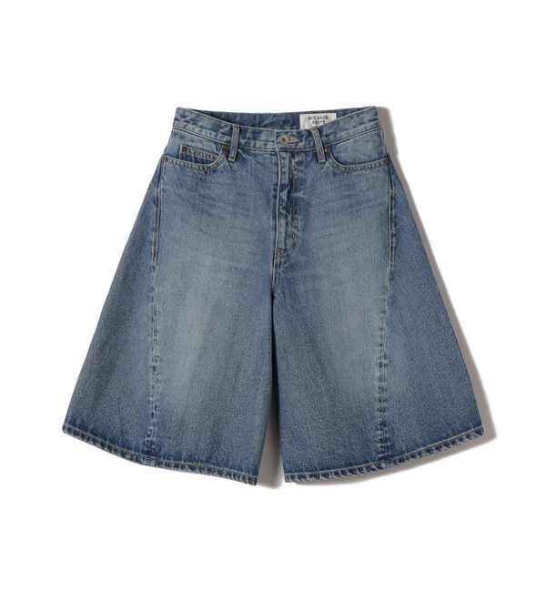 SHIPS for women「【SHIPS別注】BIT BLUE:バミューダ ショーツ」|デニム|