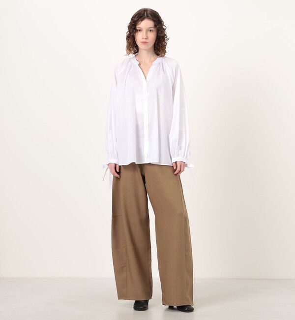 TOMORROWLAND BUYING WEAR「BOURRIENNE FLIRT コットン ギャザーブラウス」|シャツ・ブラウス|