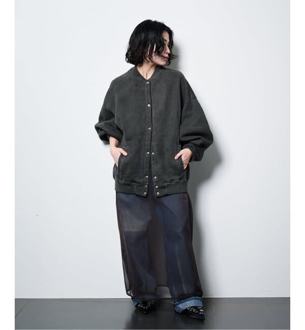  「SEEALL 別注 ERGONOMIC SNAP CARDIGAN [BLACK]：スウェット」|スウェット・ジャージ|
