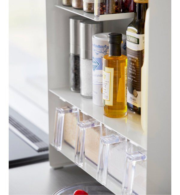 journal standard Furniture「《WEB限定》【tower/タワー】前が開く 隠せる調味料ラック」|食器・キッチングッズ|