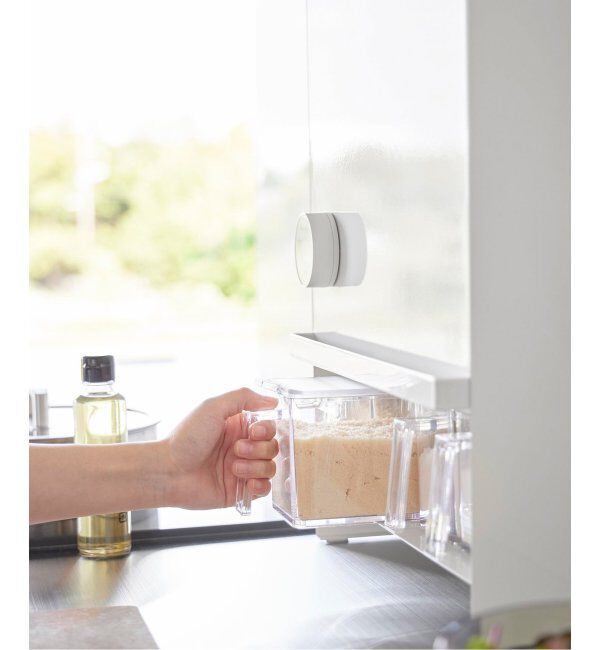 journal standard Furniture「《WEB限定》【tower/タワー】前が開く 隠せる調味料ラック」|食器・キッチングッズ|