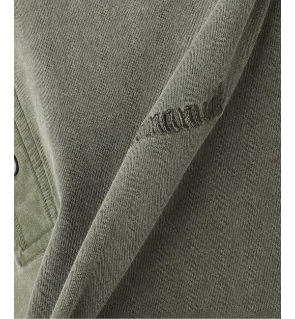 JOINT WORKS「NOMANUAL/ノーマニュアル DAMAGED HENLEY NECK SHIRT」|Tシャツ・カットソー|