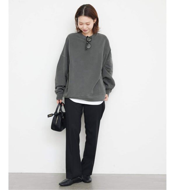 SLOBE IENA「《WEB限定カラー有り/追加》ビックシルエットピグメント裏毛プルオーバー」|スウェット・ジャージ|