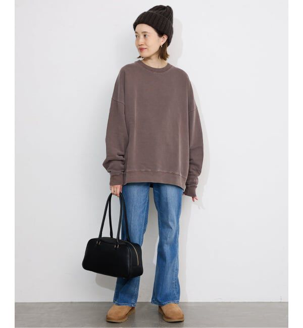 SLOBE IENA「《WEB限定カラー有り/追加》ビックシルエットピグメント裏毛プルオーバー」|スウェット・ジャージ|