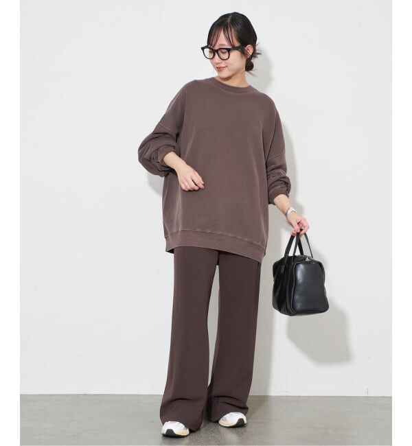 SLOBE IENA「《WEB限定カラー有り/追加》ビックシルエットピグメント裏毛プルオーバー」|スウェット・ジャージ|