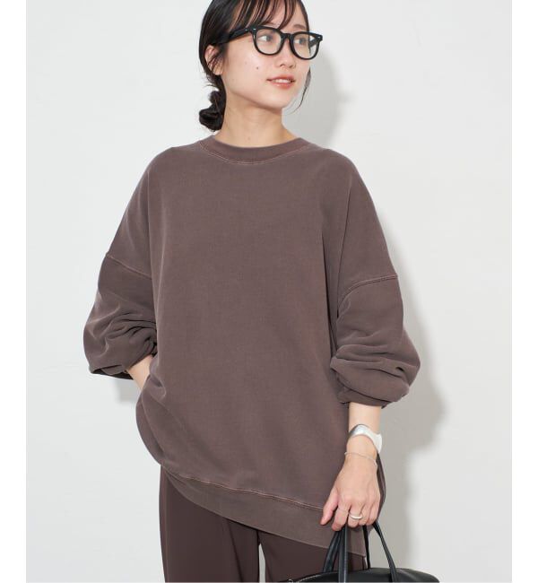 SLOBE IENA「《WEB限定カラー有り/追加》ビックシルエットピグメント裏毛プルオーバー」|スウェット・ジャージ|