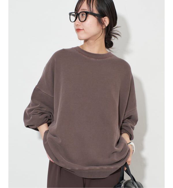 SLOBE IENA「《WEB限定カラー有り/追加》ビックシルエットピグメント裏毛プルオーバー」|スウェット・ジャージ|