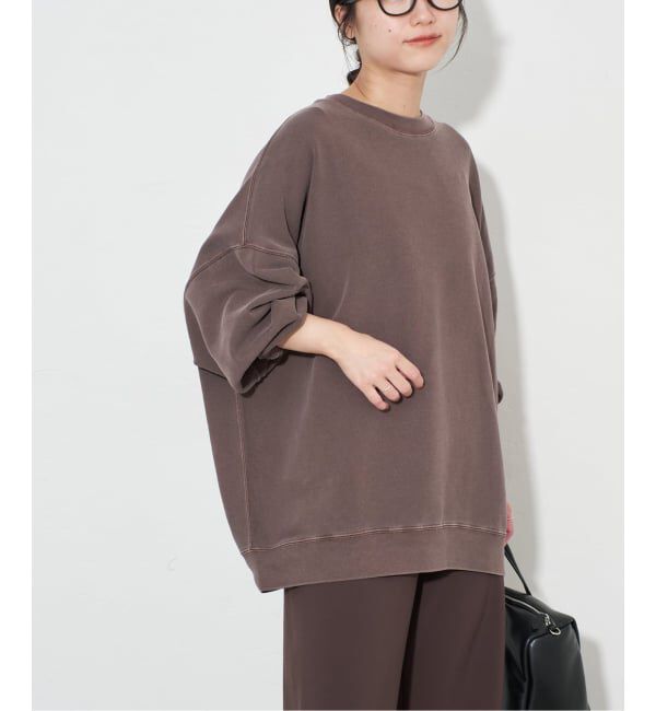 SLOBE IENA「《WEB限定カラー有り/追加》ビックシルエットピグメント裏毛プルオーバー」|スウェット・ジャージ|