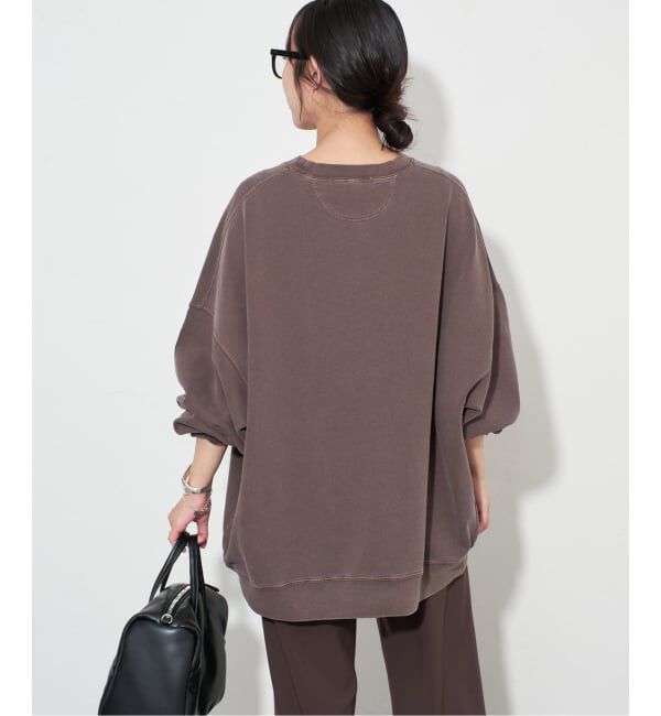 SLOBE IENA「《WEB限定カラー有り/追加》ビックシルエットピグメント裏毛プルオーバー」|スウェット・ジャージ|