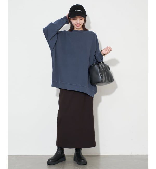 SLOBE IENA「《WEB限定カラー有り/追加》ビックシルエットピグメント裏毛プルオーバー」|スウェット・ジャージ|