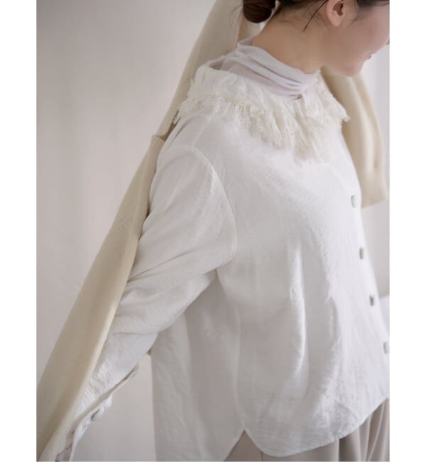 IENA「MAISON GUILLEMETTE/メゾンギヨメット CHLOE SHIRT シャツ」|シャツ・ブラウス|ホワイト