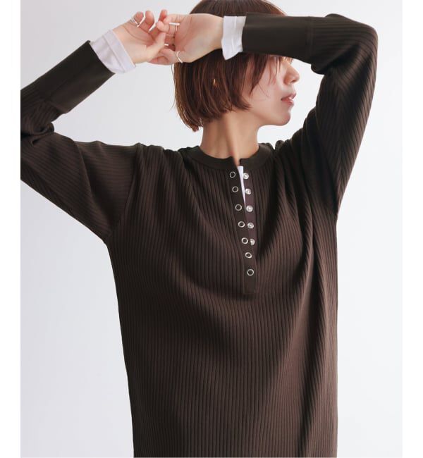 JOURNAL STANDARD relume「【MULTI FUNC+】ヘンリーネックニットワンピース」|ワンピース|