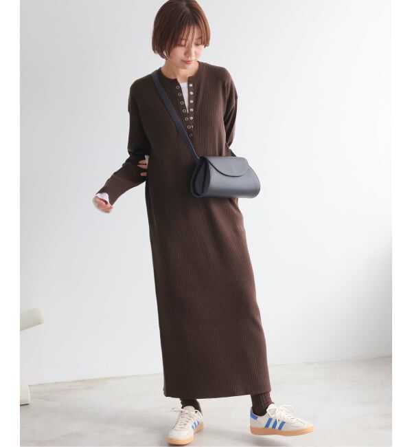 JOURNAL STANDARD relume「【MULTI FUNC+】ヘンリーネックニットワンピース」|ワンピース|