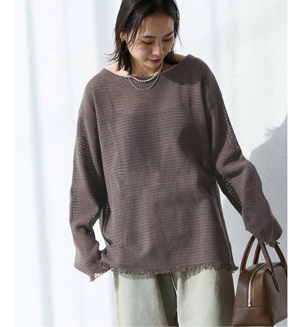 JOURNAL STANDARD「バスケットメッシュ ルーズブラウス」|シャツ・ブラウス|