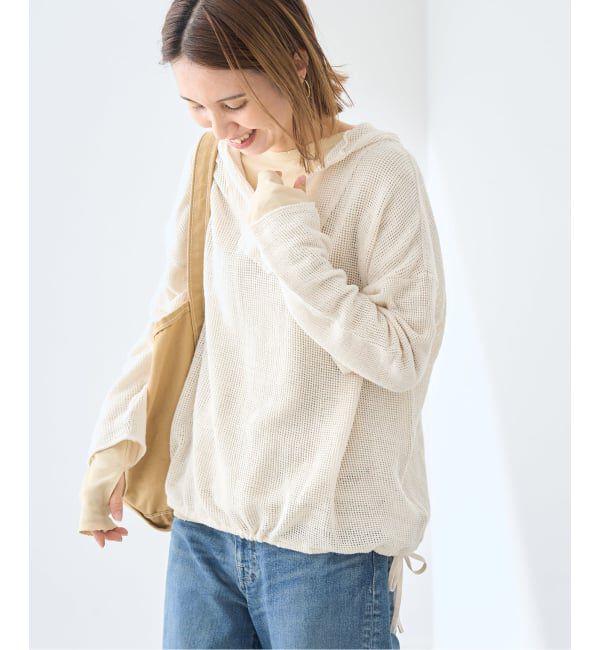 FRAMeWORK「メッシュフードプルオーバー」|Tシャツ・カットソー|