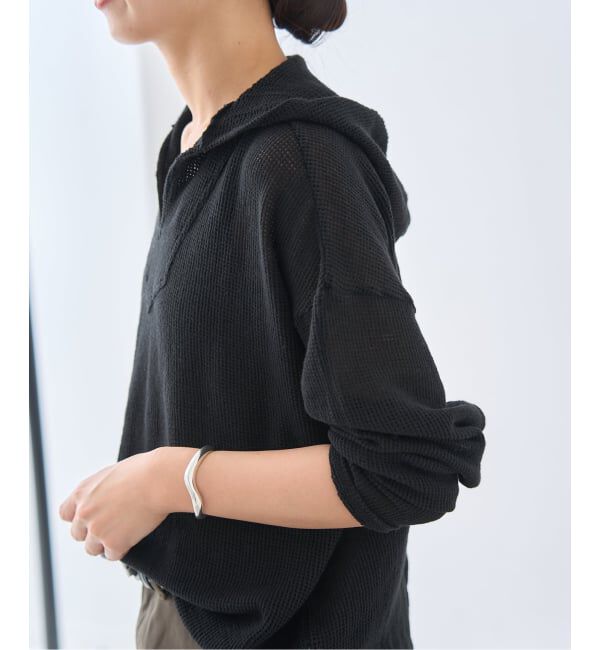 FRAMeWORK「メッシュフードプルオーバー」|Tシャツ・カットソー|