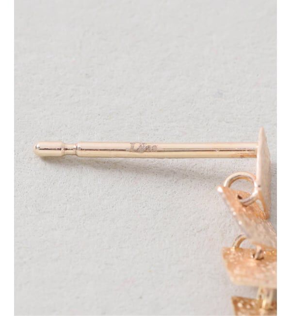 Lilas by Spick&Span「《WEB限定》スクエアラインピアス K10（両耳）」|ピアス|