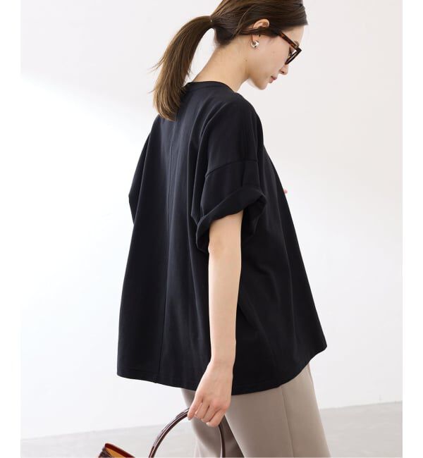 FRAMeWORK「コンパクトインレーニュアンスTシャツ」|Tシャツ・カットソー|ブラック