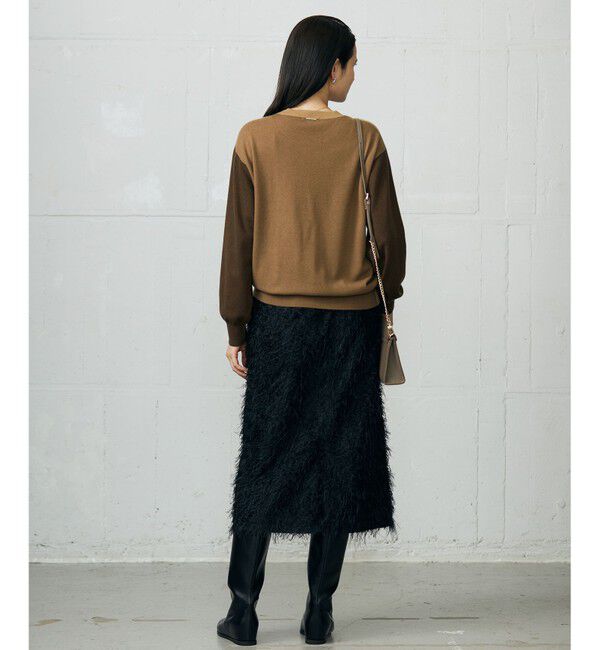 自由区「【カタログ掲載】ファインウールカシミヤクルーネック ニット」|ニット・セーター|