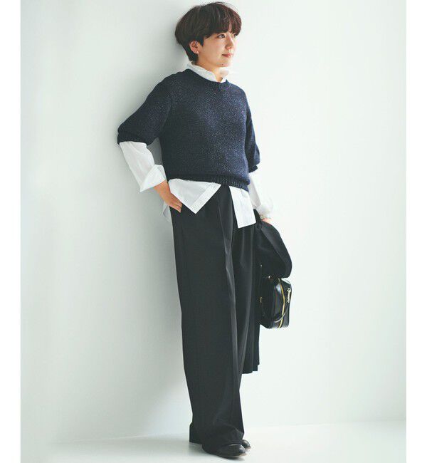 23区「【CLASSY.11月号掲載/洗える】ドライ2WAYストレッチ ワイドパンツ」|その他|