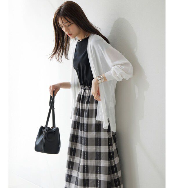 ANY SIS「【洗える】チェックドッキング ワンピース」|ワンピース|