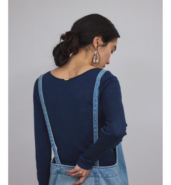 SALON adam et rope'「Hug Silk ラウンドネックプルオーバー」|Tシャツ・カットソー|